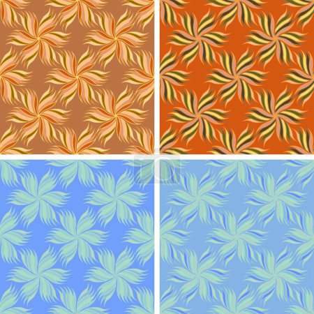 Illustration for Abstract art pattern set - Royalty Free Image