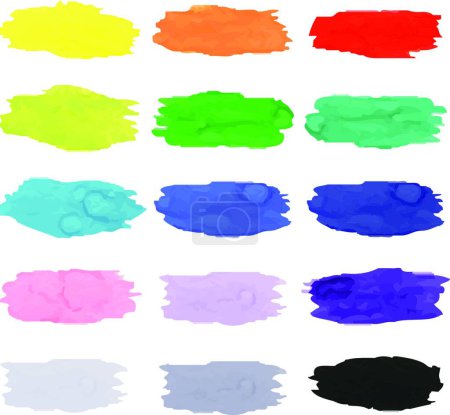 Illustration for Abstract background template with paint blots - Royalty Free Image