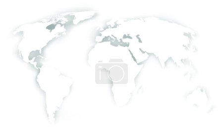 Ilustración de Mapa mundo, vector ilustración diseño simple - Imagen libre de derechos