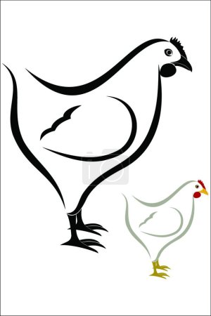 Téléchargez les illustrations : Illustration du symbole Poule - en licence libre de droit
