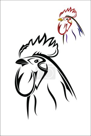 Illustration for Illustration of the Rooster - Royalty Free Image