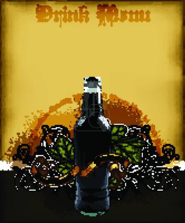 Illustration for Illustration of the beer menu - Royalty Free Image