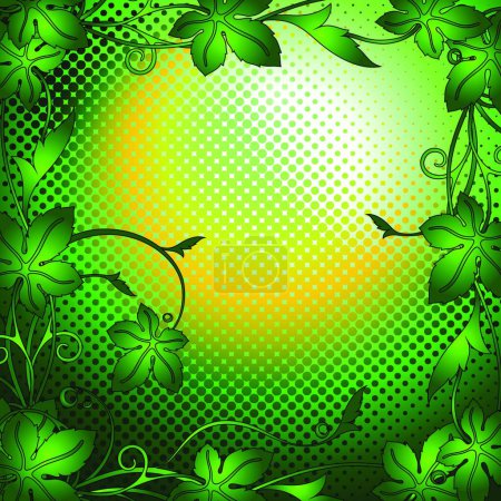 Illustration for Illustration of the green background - Royalty Free Image