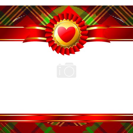 Illustration for Illustration of the heart decorative - Royalty Free Image