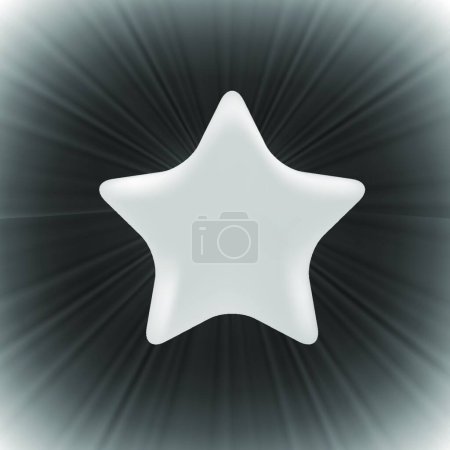 Téléchargez les illustrations : Icône symbole étoile, illustration vectorielle - en licence libre de droit