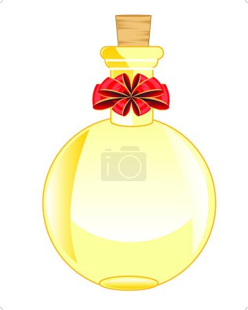 Illustration for Round vial, vector illustration simple design - Royalty Free Image