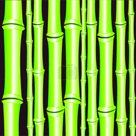 Illustration for Background from bamboo, vector illustration simple design - Royalty Free Image