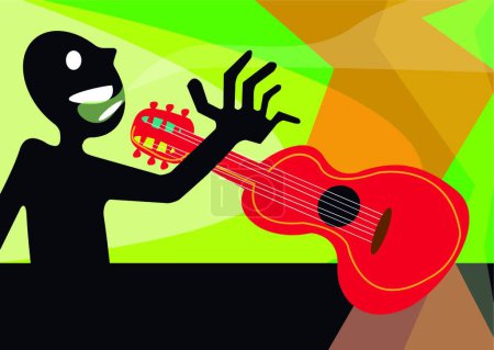 Illustration for Illustration of the Musician - Royalty Free Image