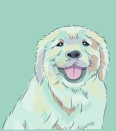 Illustration for Vector illustration  puppy dog - Royalty Free Image