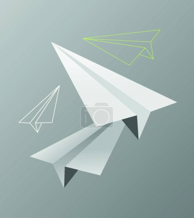 Ilustración de Planos de papel vector moderno ilustración - Imagen libre de derechos