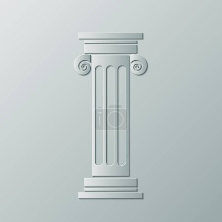 Illustration for Greek Column, graphic vector illustration - Royalty Free Image