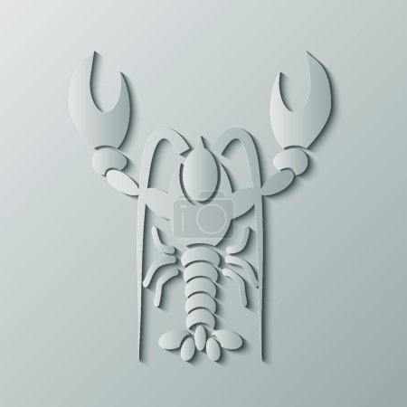 Illustration for Lobster, graphic vector illustration - Royalty Free Image