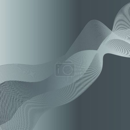 Ilustración de Fondo de onda moderno abstracto - Imagen libre de derechos