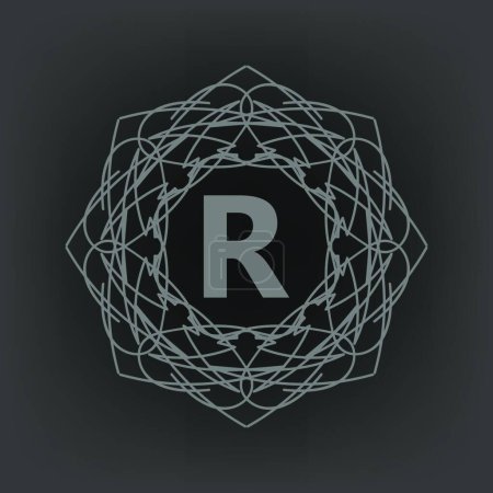 Ilustración de " Monograma R "logo vector ilustración - Imagen libre de derechos