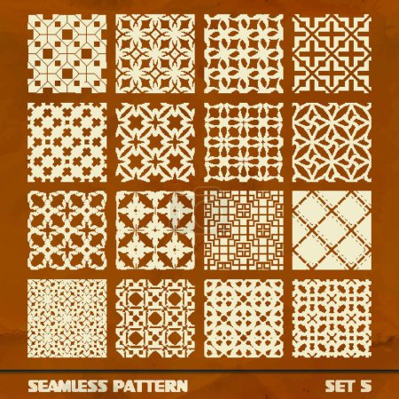 Illustration for Seamless vintage pattern vector illustration - Royalty Free Image