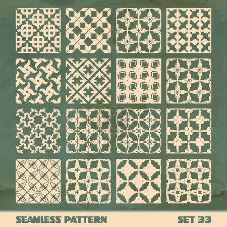 Ilustración de Ilustración de vector de patrón vintage sin costuras - Imagen libre de derechos
