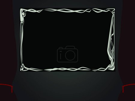 Illustration for Silent Movie Projection, graphic vector illustration - Royalty Free Image