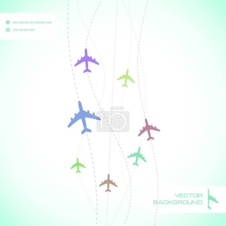 Téléchargez les illustrations : Icône avion, illustration vectorielle graphique - en licence libre de droit