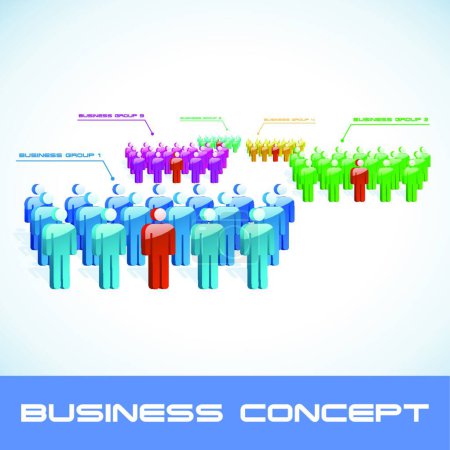 Illustration for The Business concept illustration. - Royalty Free Image