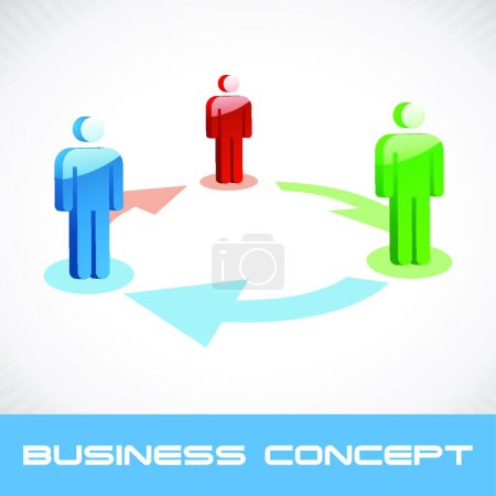 Illustration for The Business concept illustration. - Royalty Free Image