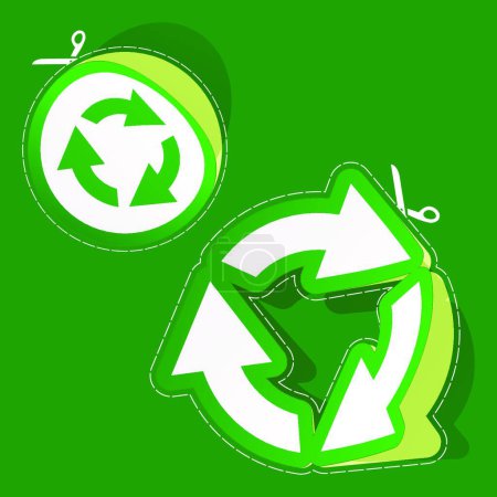 Illustration for Ecology and recycling icons set - Royalty Free Image