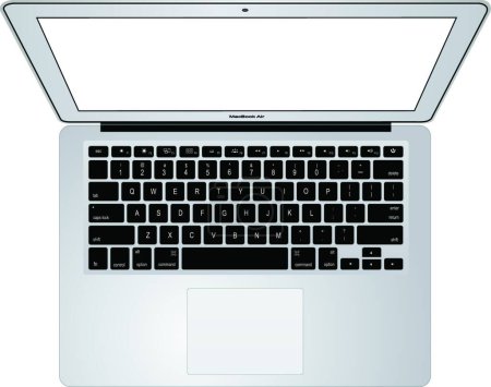 Illustration for Illustration of the macbook air - Royalty Free Image