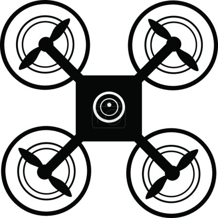 Ilustración de Ilustración del dron - Imagen libre de derechos