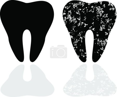 Illustration for Illustration of the teeth icon - Royalty Free Image