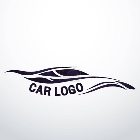 Illustration for Illustration of the Car logo Vector - Royalty Free Image