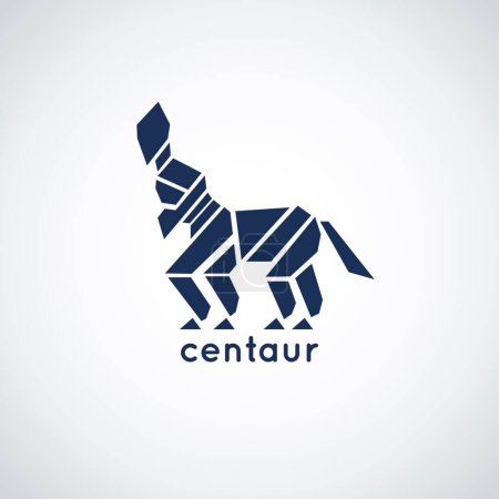 Illustration for Illustration of the centaur logo vector - Royalty Free Image