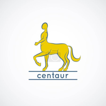 Illustration for Illustration of the centaur logo vector - Royalty Free Image