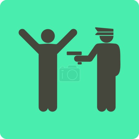 Ilustración de Ilustración del icono de la policía - Imagen libre de derechos