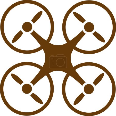 Illustration for Nanocopter icon from Business Bicolor Set - Royalty Free Image