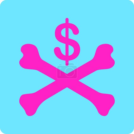 Illustration for Illustration of the Bankruptcy Icon - Royalty Free Image