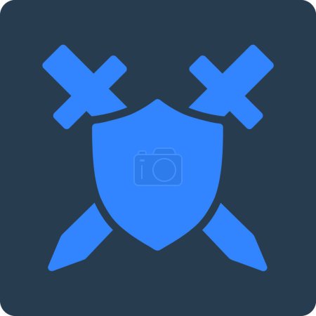 Illustration for Illustration of the Guard Icon - Royalty Free Image