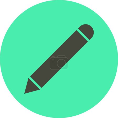 Illustration for Pencil web icon vector illustration - Royalty Free Image