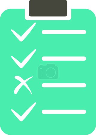Illustration for "Task List Icon from Commerce Set" - Royalty Free Image