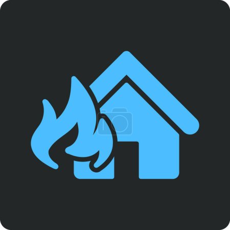 Illustration for Fire Damage icon, vector illustration - Royalty Free Image