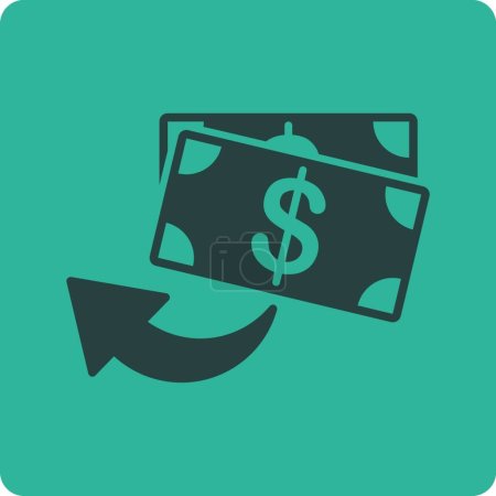 Illustration for Cashback icon, vector illustration - Royalty Free Image