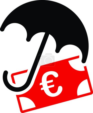Illustration for Financial insurance icon, vector illustration - Royalty Free Image