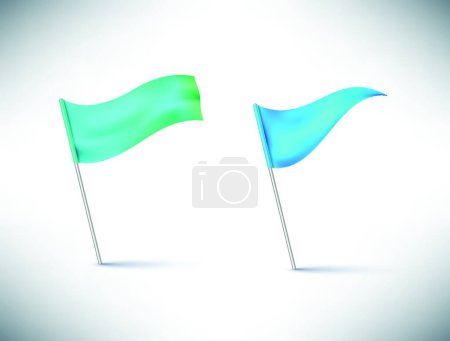 Illustration for Flags, graphic vector illustration - Royalty Free Image