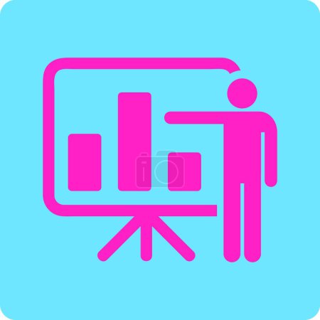 Illustration for Chart  web icon vector illustration - Royalty Free Image