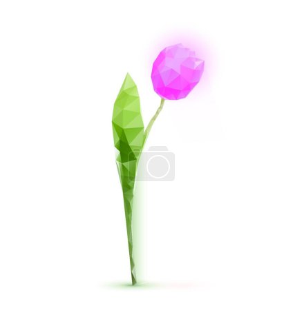 Ilustración de Ilustración de flor de tulipán. concepto floral - Imagen libre de derechos