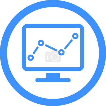 Photo for Monitoring icon vector illustration - Royalty Free Image