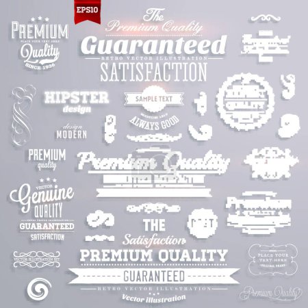 Ilustración de Etiqueta de calidad premium, ilustración vectorial gráfica - Imagen libre de derechos