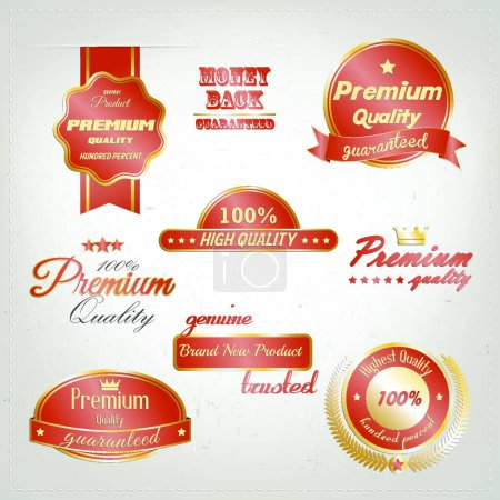 Illustration for Premium quality label, graphic vector illustration - Royalty Free Image