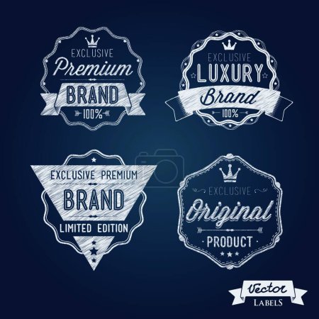 Illustration for Premium quality label, graphic vector illustration - Royalty Free Image