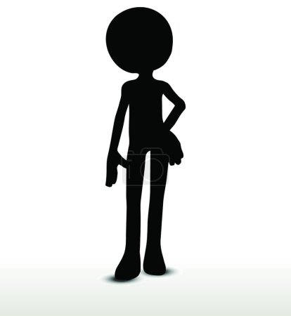 Illustration for Standing, graphic vector illustration - Royalty Free Image