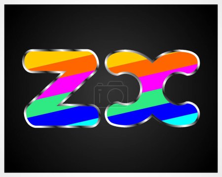 Ilustración de ZX, ilustración vectorial simple - Imagen libre de derechos
