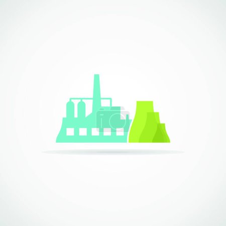 Illustration for Industrial factory icon, vector illustration - Royalty Free Image